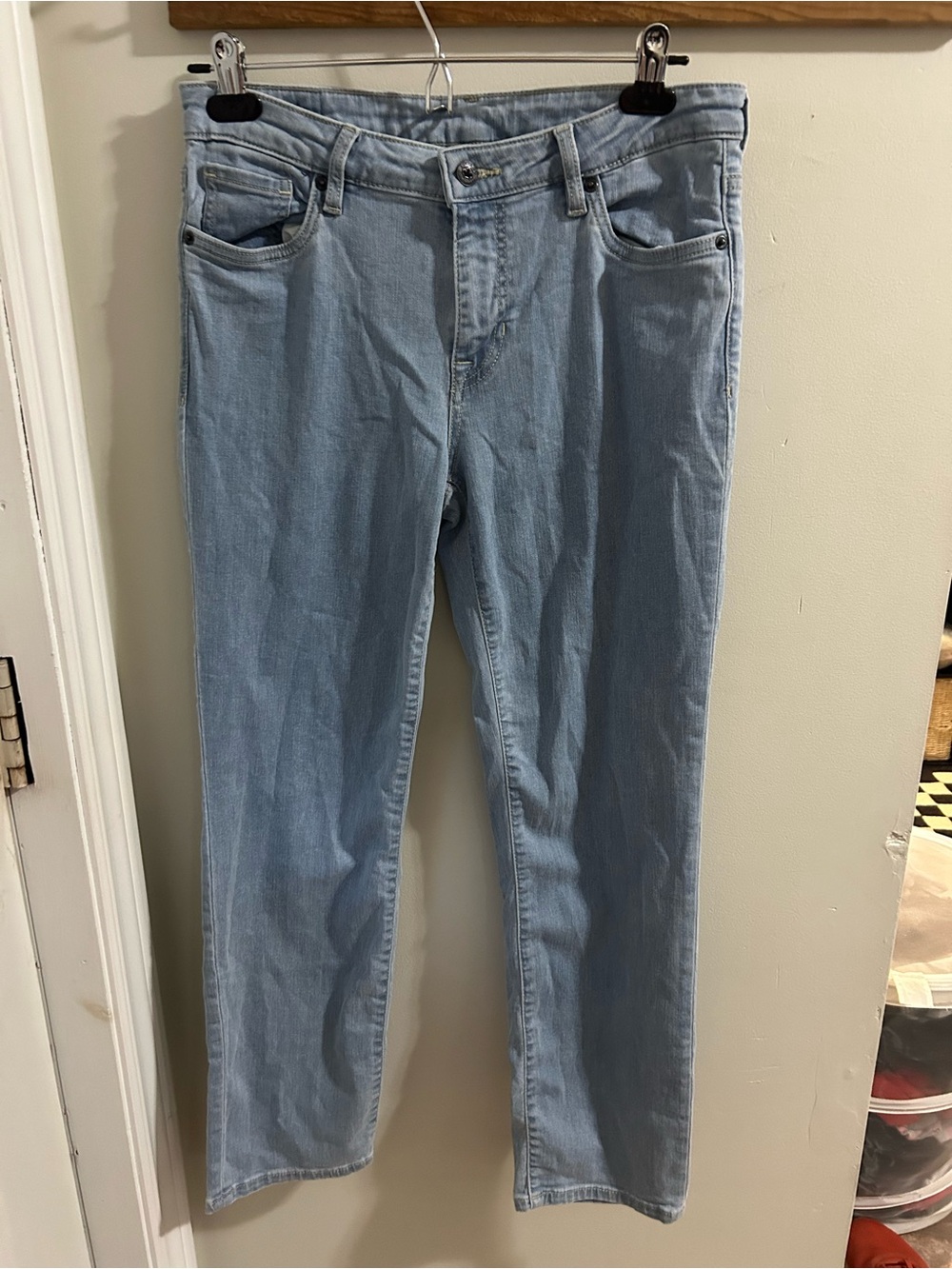 Buffalo David Bitton Light Blue Mid Rise Slim